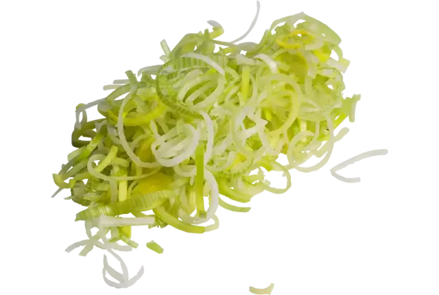 Prei wit julienne zak 1kg kist 5 stuks